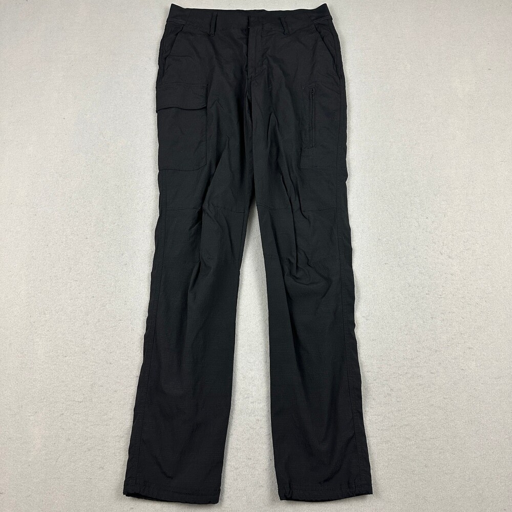Athleta Pants Women 8 Tall Black Trekkie Utility Cargo Hiking Ripstop Travel 8T